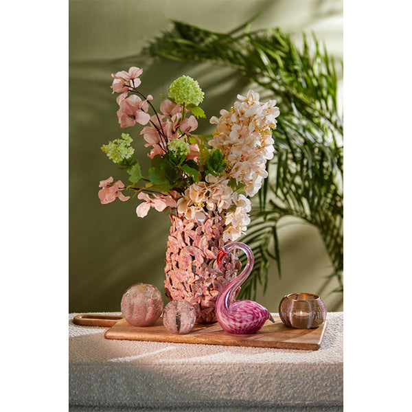 Vase deco Ø17x26 cm MARIPOSA ceramics pink