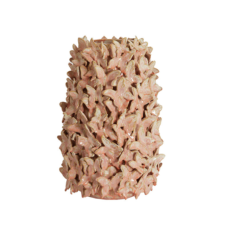 Vase deco Ø23x36,5 cm MARIPOSA ceramics pink