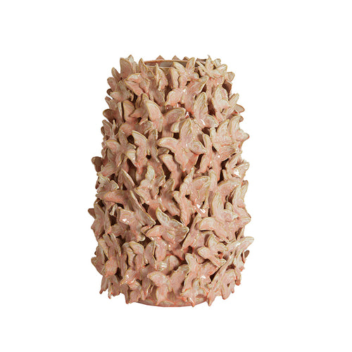 Vase deco Ø23x36,5 cm MARIPOSA ceramics pink