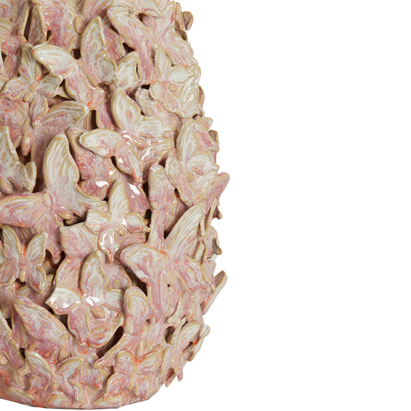 Vase deco Ø23x36,5 cm MARIPOSA ceramics pink