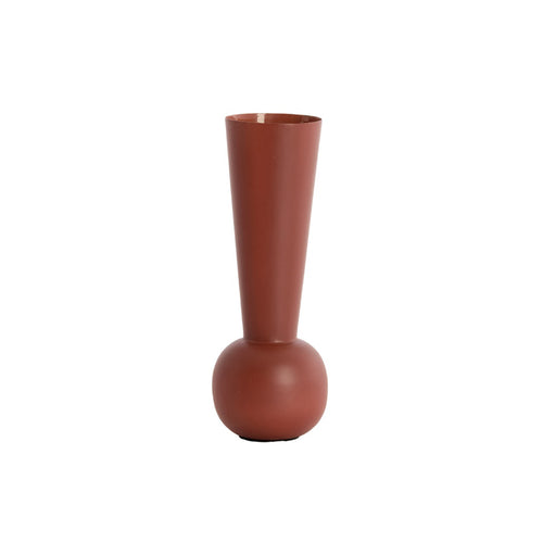 Todi Matt Burgundy Deco Vase (25cm)