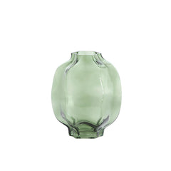 Vase Ø22x23,5 cm FALZES glass clear dark green