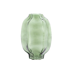 Vase Ø20x30 cm FALZES glass clear dark green