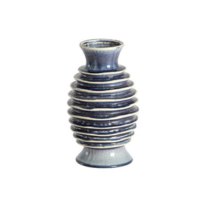 Vase deco Ø17,5x30 cm PREDOSA ceramics blue