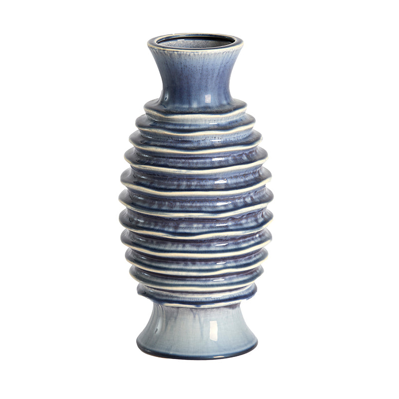 Vase deco Ø20x40,5 cm PREDOSA ceramics blue