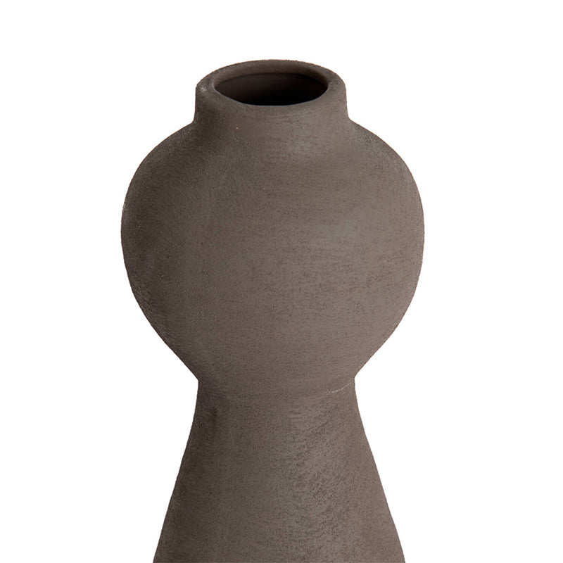 Vase deco Ø13x34 cm YECLA ceramics dark brown