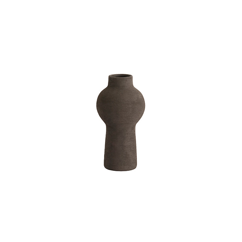 Vase deco Ø13,5x27,5 cm YECLA ceramics dark brown