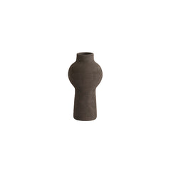 Vase deco Ø13,5x27,5 cm YECLA ceramics dark brown