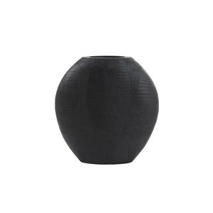 Vase deco 39x11x40 cm SKELD black