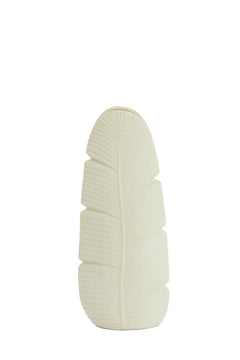 Vase deco 16x10x38,5 cm LOU ceramics matt cream