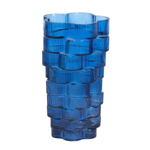 Douro Blue Glass Vase (30 cm)