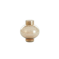 Dusit Amber Glass Stone Finish Vase (19.5cm)