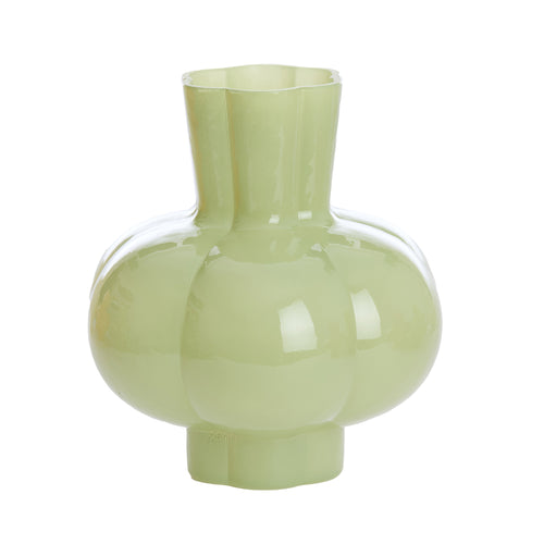 Kortosi Mint Green Glass Vase (24 cm)