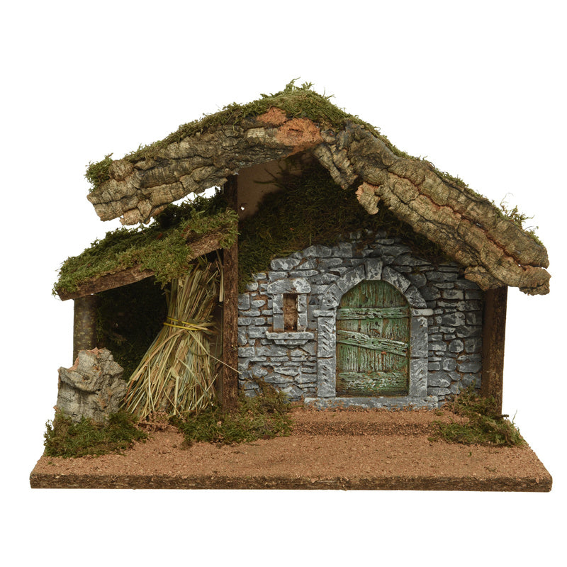LED nativity crib wood crib steady BO indoor fsc mix 70%