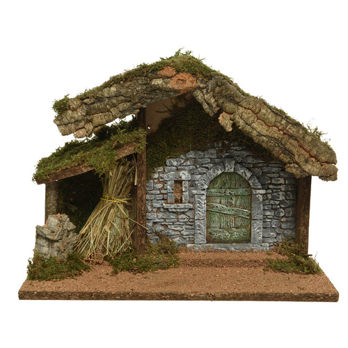 LED nativity crib wood crib steady BO indoor fsc mix 70%