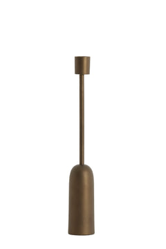 Candle stick Ø5x33,5 cm YASILO brown-bronze