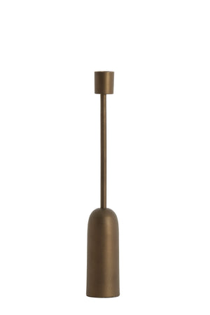 Candle stick Ø5x33,5 cm YASILO brown-bronze