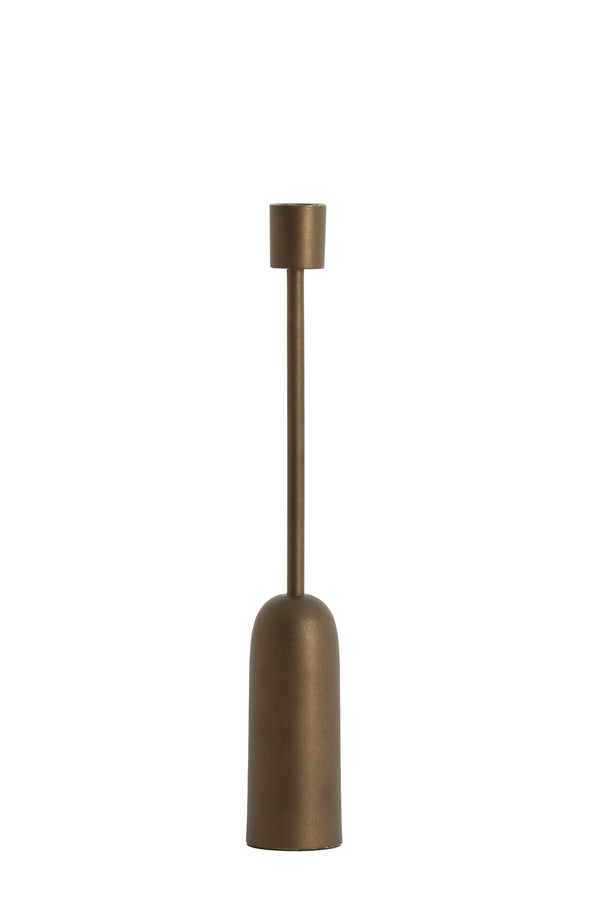Candle stick Ø5x33,5 cm YASILO brown-bronze