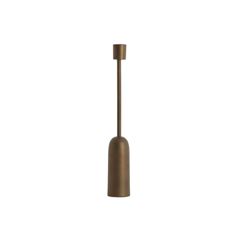 Candle stick Ø5x33,5 cm YASILO brown-bronze