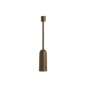 Candle stick Ø5x33,5 cm YASILO brown-bronze