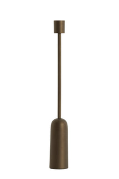 Candle stick Ø5x38 cm YASILO brown-bronze
