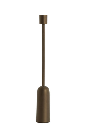 Candle stick Ø5x38 cm YASILO brown-bronze