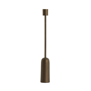 Candle stick Ø5x38 cm YASILO brown-bronze