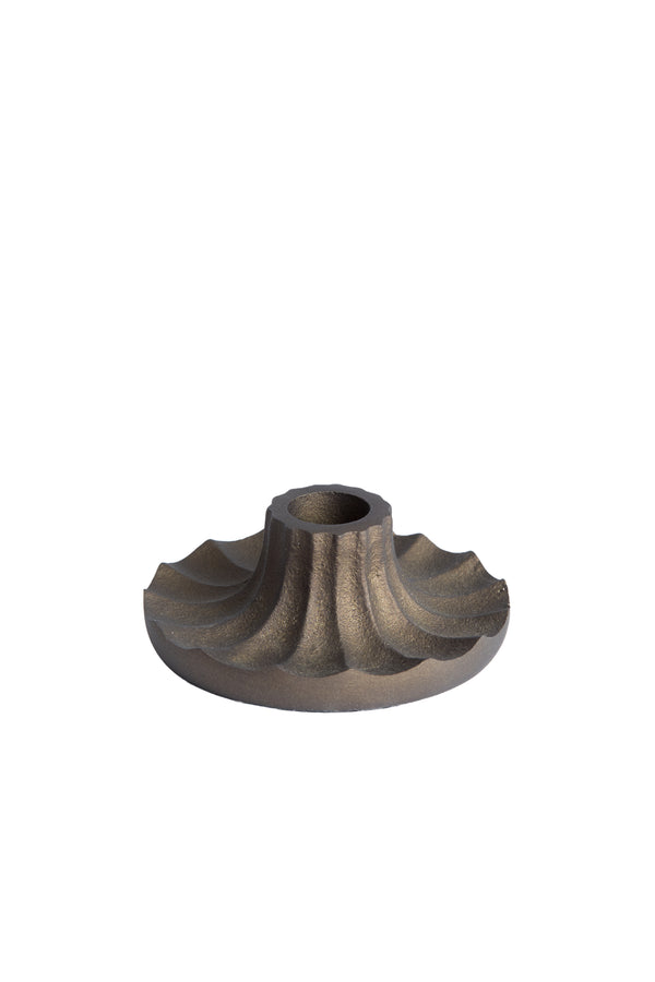 Candle stick Ø10x5 cm MERIDA dark bronze