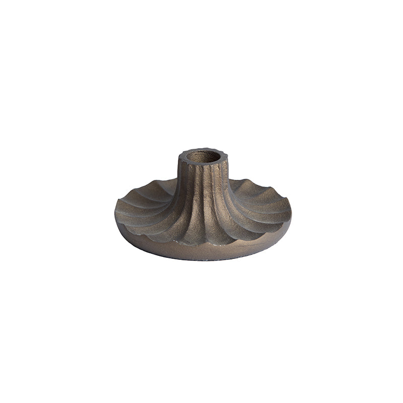 Candle stick Ø12x6 cm MERIDA dark bronze
