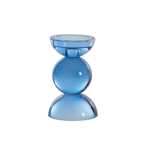 Blue Itinga Glass Candle Holder (15.5 cm)