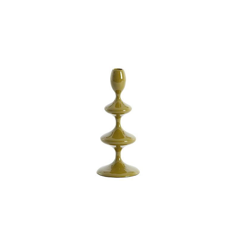 Candle stick Ø10x27 cm VIREEN olive green