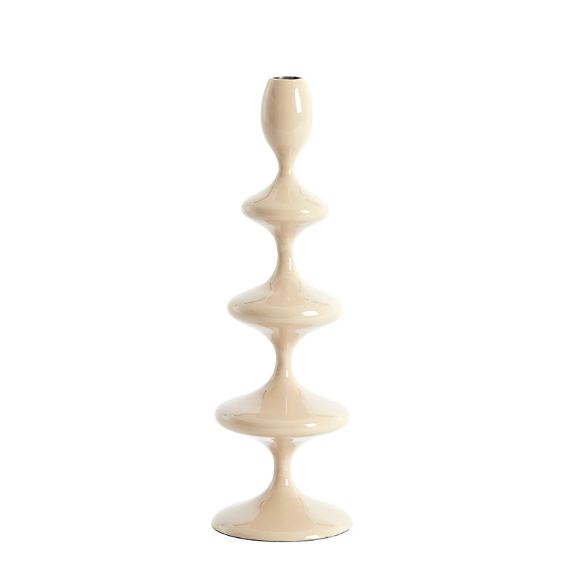 Candle stick Ø10,5x34,5 cm VIREEN sand