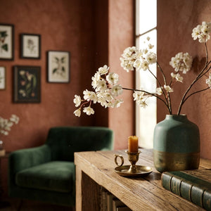 White Cherry Blossom Branch (126 cm)