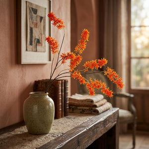 Orange Wisteria Branch (130 cm)
