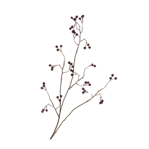 Purple Berry Silk Branch (93 cm)