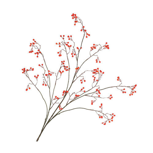 Red Berry Silk Branch (135 cm)