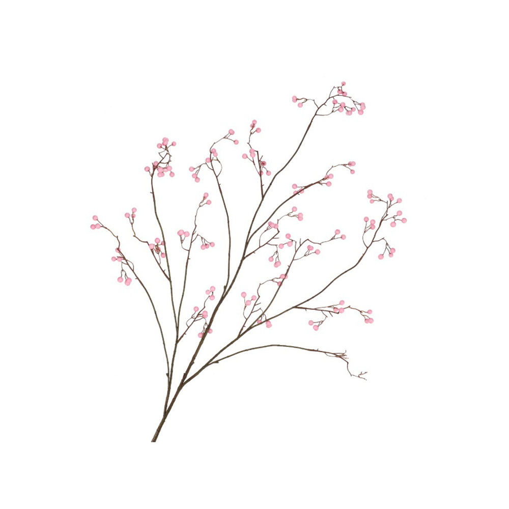 Pink Branched Berry Stem (135 cm)
