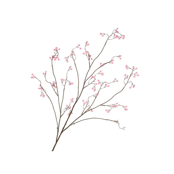 Pink Branched Berry Stem (135 cm)