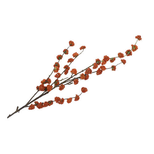 Brown Callicarpa Berry Silk Branch (130 cm)