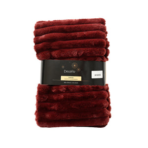 Throw polyester velvet stripe stripe