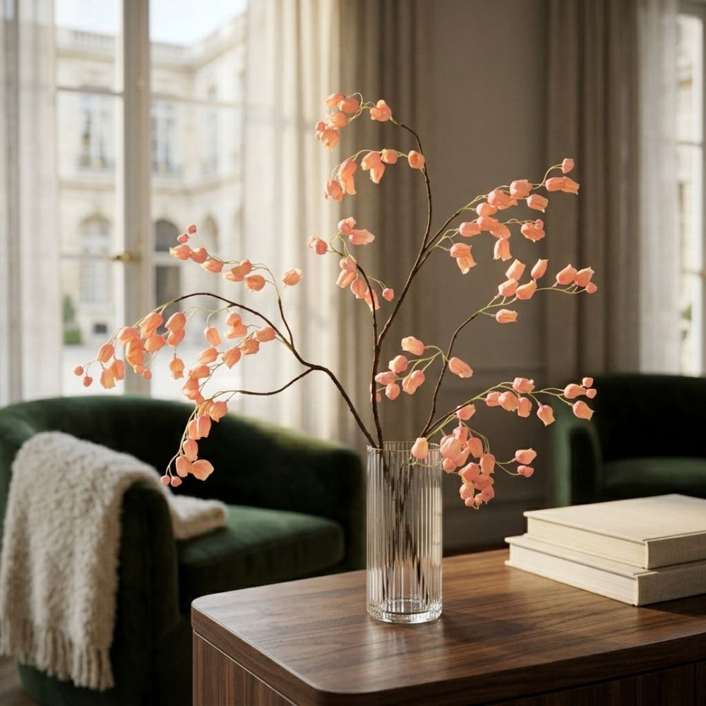 Salmon Bellflower Branch (130 cm)