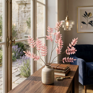 Pink Salix Leaf Branch (135 cm)