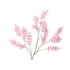 Pink Salix Leaf Branch (135 cm)