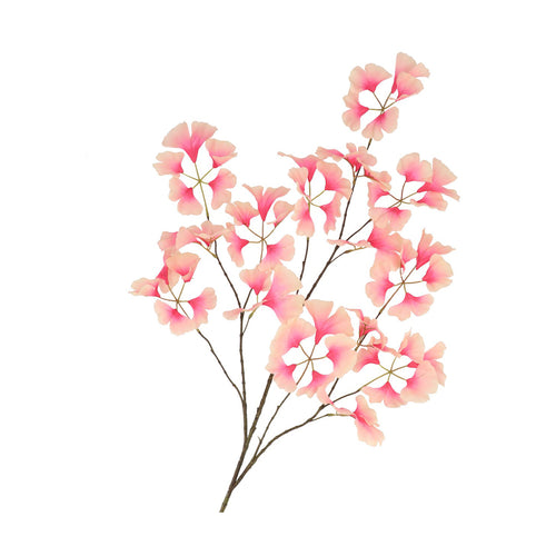 Pink Champagne Ginkgo Branch (130 cm)