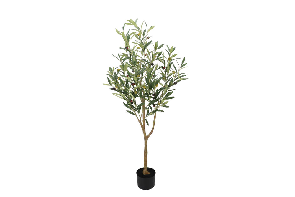 SILK OLIVE TREE GREEN 120CM