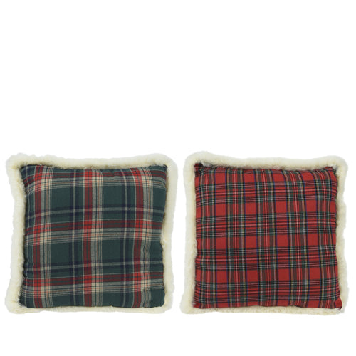 Cushion polyester square woven fur rim 2col ass