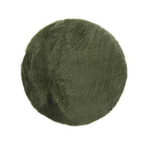 Rug polyester round rabbit hair