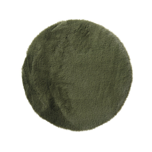 Rug polyester round rabbit hair