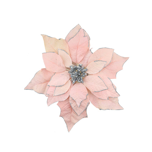 Poinsettia On Clip (30cm)