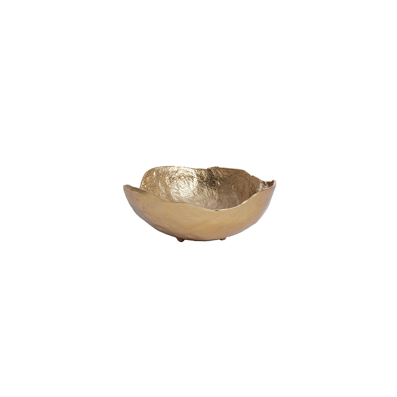 Dish 21x19x8,5 cm HAZAL light gold